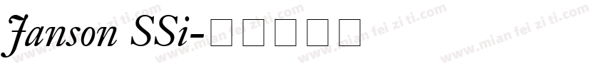 Janson SSi字体转换